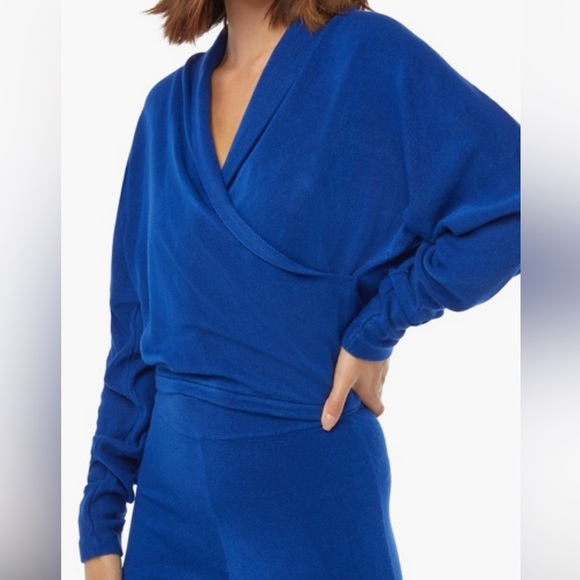 Cross Front Sweater + Sweater Palazzo Pants - 2 Piece Set - Picture 7 of 8